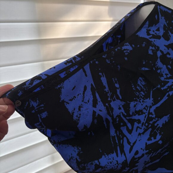 Nicole Miller Blue/Black Dress - Size S - Picture 15 of 16